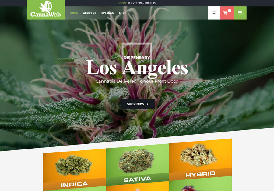 Marijuana Dispensary Website Design