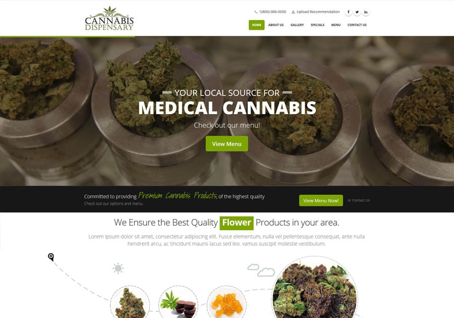 Marijuana Dispensary Website Design